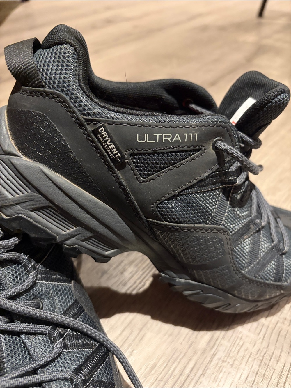 The North Face EUC Men's Ultra 111 Black Hiking Shoes - Picture 6 of 7